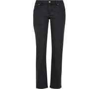 Urban Classics Pantalon en Denim pour Femme Taille Basse, Noir délavé, 27