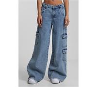 Urban Classics Jeans pour femmes Ladies Mid Waist Cargo Denim Pants TB6156 28