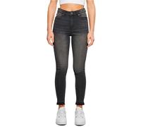 Urban Classics Skinny Open Hem High Waist Jeans Noir 29 Femme