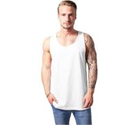 Urban Classics Jersey Big Tank Top Sport, Blanc (White), L Homme