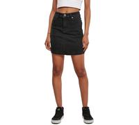 Urban Classics Jupe courte en denim stretch biologique taille haute Noir 34 Femme