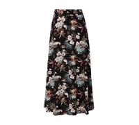 Urban Classics Jupe midi en viscose pour femme Black Tropical 3XL