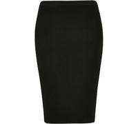 Jupe mi-longue en tricot cÃŽtelÃ© femme Urban Classics GT Noir 5XL