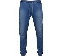 Urban Classics Knitted Denim Joggpants Homme Bas de survêtement Bleu XXL