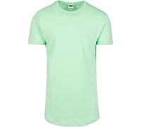 Urban Classics Koszulka w kształcie długiej Manches Courtes Ourlet Arrondi Col Rond Basique Streetwear Minimaliste 100% Coton Jersey, Vert (Neomint 01727), XXL Homme