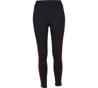 Urban Classics Ladies 3-tone Tape Leggings Black/firered/white/navy Taille: S | Outlet | Femme | Le Noir
