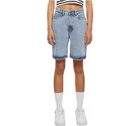 Urban Classics Ladies 90‘s Bermuda Shorts, Tinted Lightblue Washed, 27 W Femme