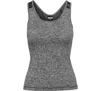 Urban Classics Ladies Active Melange Trainings Top T-Shirt de Sport, Multicolore (Charbon/Blanc/Noir 1177), L Femme