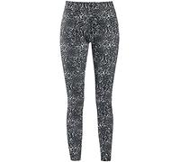 Urban Classics Ladies AOP Leggings, Noir/Blanc, 5XL Slim Femme