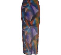 Urban Classics Ladies Aop Mesh Tube Skirt Multicolorreflection Taille: XS | Jupes longues Outlet | Femme