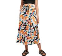 Urban Classics Ladies AOP Satin Midi Skirt Jupe, Multi-Coloured, XL aux Femmes