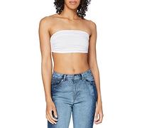 Urban Classics Ladies Bandeau T-Shirt de Sport, Blanc (White), (Taille Fabricant: Medium) Femme
