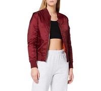 Urban Classics Ladies Basic Bomber Jacket Blouson Femme, Rouge-Rot (Burgundy 606), 36 (Taille Fabricant: S)