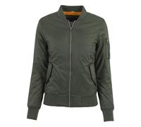 Urban Classics Ladies Basic Bomber Jacket Blouson Femme, Vert-Grün (Olive 176), 40 (Taille Fabricant: L)