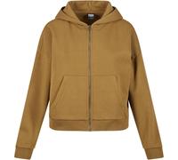 Urban Classics Ladies Boxy Zip Hoody Sweatjacke Kapuzenpullover Zipper Neuf
