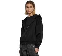 Urban Classics Ladies Boxy Zip Hoody Sweatshirt à Capuche, Black, S Femme