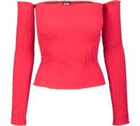 Urban Classics Ladies Cold Shoulder Smoke L/s Fire Red Taille: XS | Manches longues Outlet | Femme | Rouge