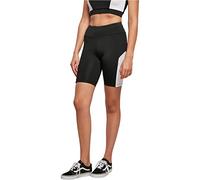 Urban Classics Ladies Color Block Cycle Shorts Yoga, Black/White, S Femme