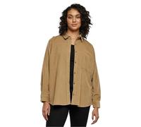 Urban Classics Ladies Corduroy Oversized Shirt Chemise, Warmsand, XXXXXL Femme