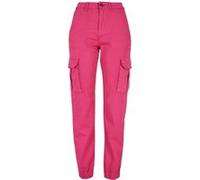 Urban Classics Ladies Cotton Twill Utility Pants Hibiskus Pink Taille: 26 | Outlet | Femme | Rose