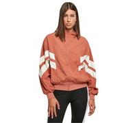 Urban Classics Ladies Crinkle Batwing Jacket, Terracotta/whitesand, M Femme