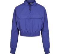 Urban Classics Cropped Crinkle Nylon Jacket Bleu XL Femme