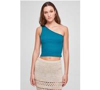 Urban Classics Ladies Cropped Asymmetric Top Watergreen Taille: XXL | Débardeurs Outlet | Femme | Vert