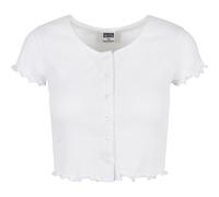 Urban Classics Ladies - Cropped Button Up Rib Top