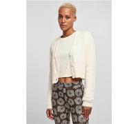 Urban Classics Ladies Cropped Feather Cardigan whitesand - 3XL
