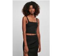 Urban Classics Ladies Cropped Knit Top Black Taille: XXL | Tanktops Outlet | Femme | Le Noir
