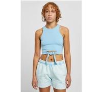 Urban Classics Ladies Cropped Knot Top Balticblue Taille: L | Tanktops Outlet | Femme | Bleu