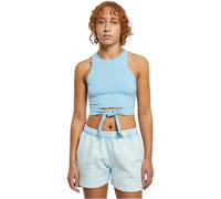 Urban Classics Ladies Cropped Knot Top Damen Oberteil Racerback Bauchfrei Slim