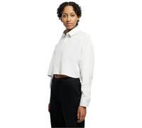 Urban Classics Ladies Cropped Oversized Blouse, Blouse Femme, White,