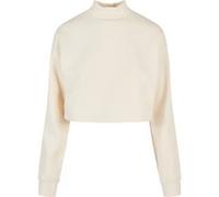 Urban Classics Ladies Cropped Oversized Sweat High Neck Crew Maillot de survtement, Sable Blanc, XL Femme