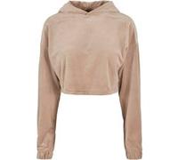 Urban Classics Ladies Cropped Velvet Oversized Hoody Softtaupe Taille: XXL | Sweatshirts à capuche Outlet | Femme |