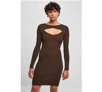 Urban Classics Ladies Cut Out Dress Brown Taille: L | Outlet | Femme | Marron