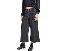 Urban Classics Ladies Denim Culotte Pantalon, Noir (Black Washed 00709), W28 (Taille Fabricant: Medium) Femme