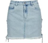 Urban Classics Ladies Denim Lace Up Skirt Blue Bleached Taille: 29 | Jupes en jeans Outlet | Femme | Bleu