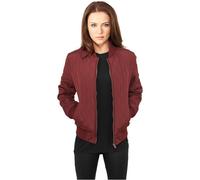 Urban Classics Ladies Diamond Quilt Nylon Jacket, Blouson Femme, Rouge-Rot (Burgundy 606), M