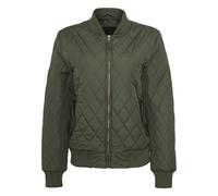 Urban Classics Veste matelassée femme à losanges en nylon mi-saison Olive Taille XL