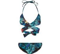 Urban Classics Bikini bleu / pétrole / vert pastel / orange foncé / noir, Taille XS