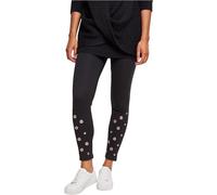 Urban Classics Ladies Eyelet Leggings, Noir (Black 00007), W27 (Taille Fabricant: Small) Femme