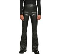 Urban Classics Ladies - Flared Faux Leather Pantalon noir