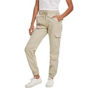 Urban Classics Ladies High Waist Cargo Jogging Pants Pantalons, Béton, M Femme
