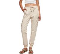 Urban Classics Ladies High Waist Cargo Jogging Pants Pantalons, Whitesand, XL Femme