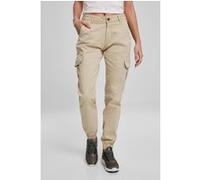Urban Classics Ladies High Waist Cargo Pants Concrete Taille: 27 | Pantalons cargo Outlet | Femme | Gris