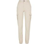 Urban Classics Femme Ladies High Waist Cargo Pantalon, Sable Blanc, 28 EU