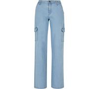 Urban Classics Ladies - High Waist Denim Cargo Jeans