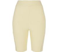 Urban Classics Ladies High Waist Lace Inset Cycle Shorts Softyellow Taille: XS | Shorts de Sport Outlet | Femme | Jaune
