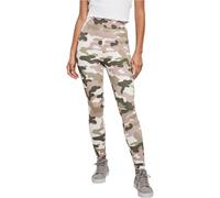 Urban Classics Ladies High Waist Camo Tech Leggings Duskrose Camo Taille: XS | Outlet | Femme |